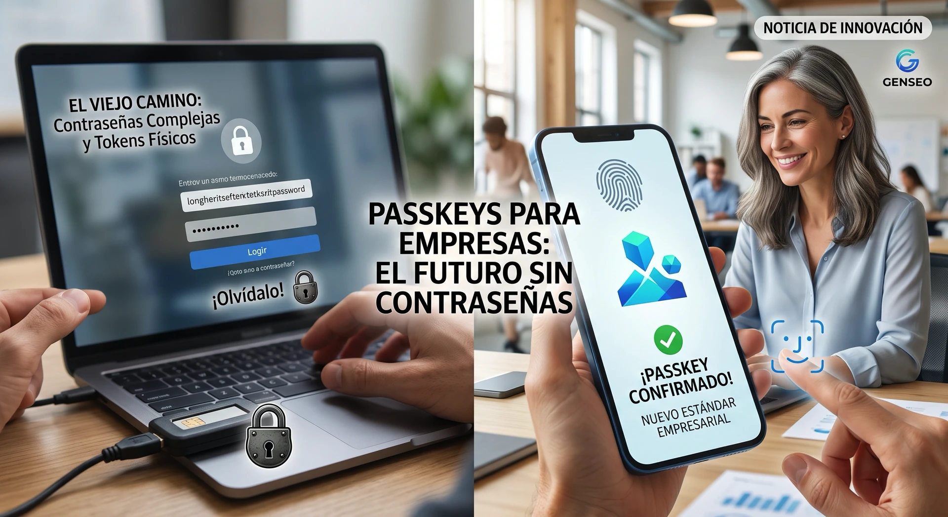 Passkeys para empresas: cómo eliminar las contraseñas sin bloquear a tu equipo